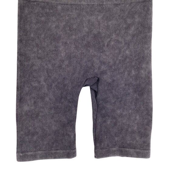 Double Zero Womens High-Waisted Ribbed Biker Shorts Size Small Gray‎ - Picture 3 of 7